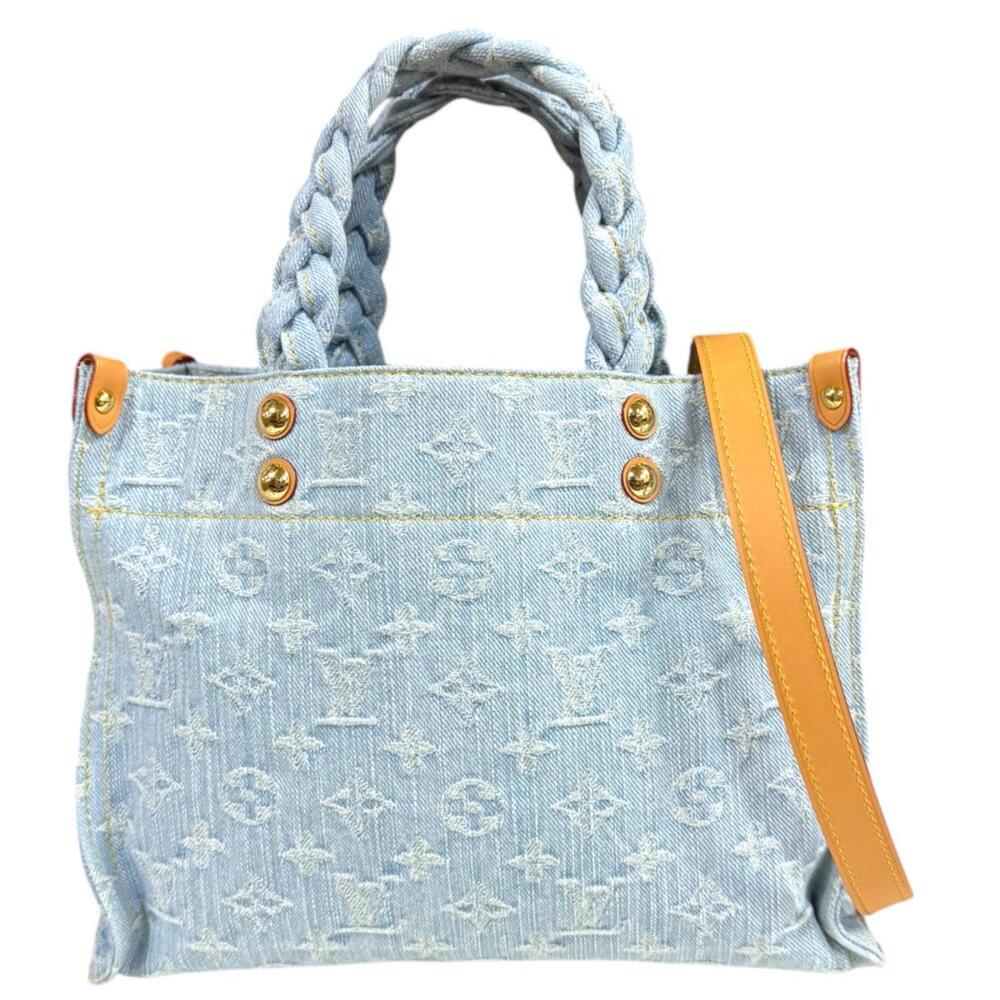 Louis Vuitton By The Pool Let Go Monogram Denim Shoulder Bag Blue